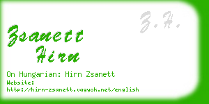 zsanett hirn business card